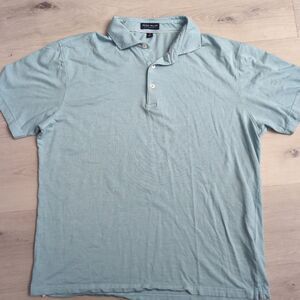 Peter Millar Crown Crafted Polo Mens Medium Blue Peter Millar Crown Crafted